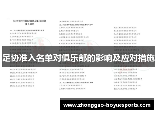 足协准入名单对俱乐部的影响及应对措施 足协准入名单对俱乐部的影响及应对措施